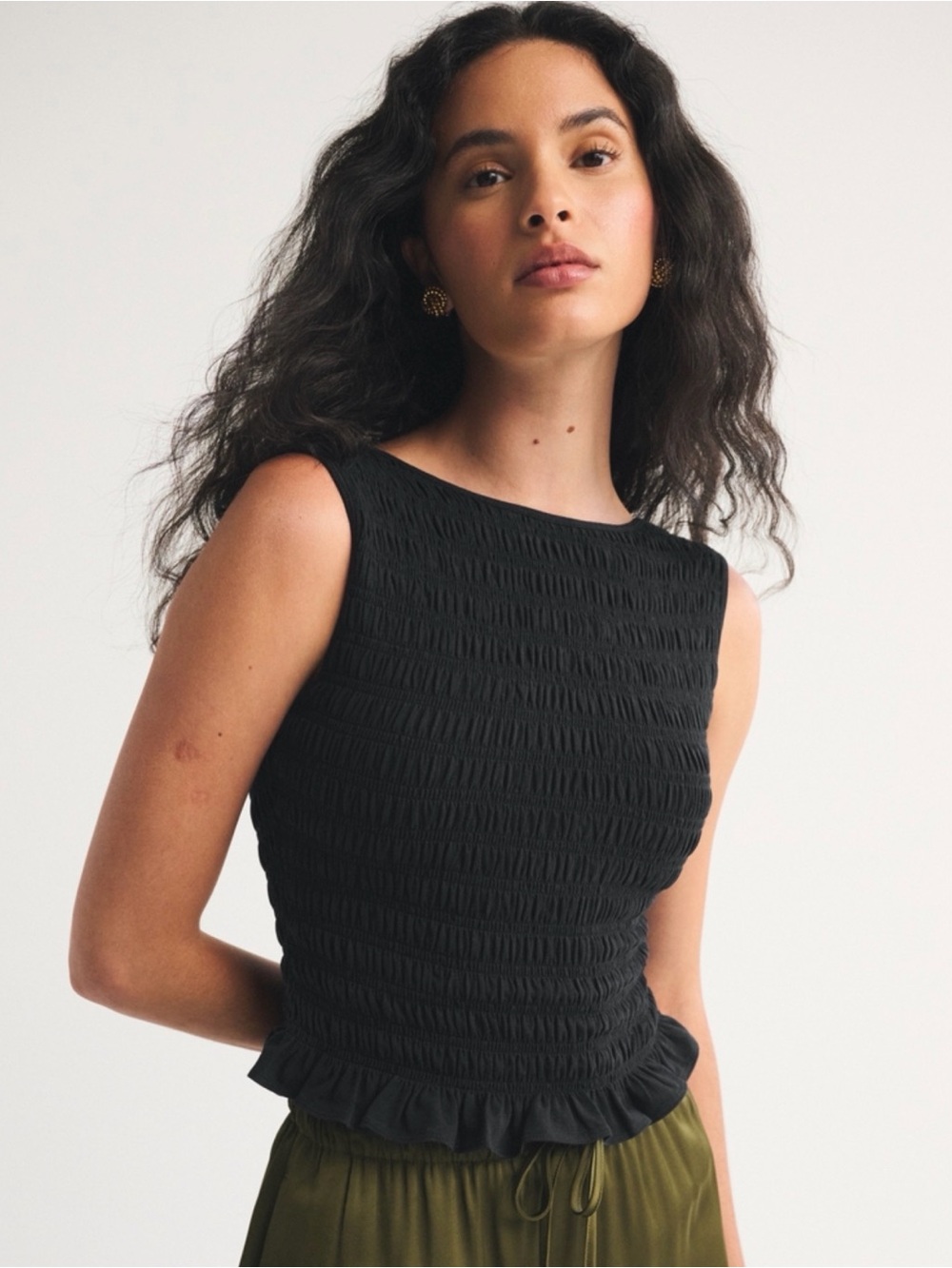 Abercrombie & Fitch | 2-in-1 Reversible Smocked Top | L